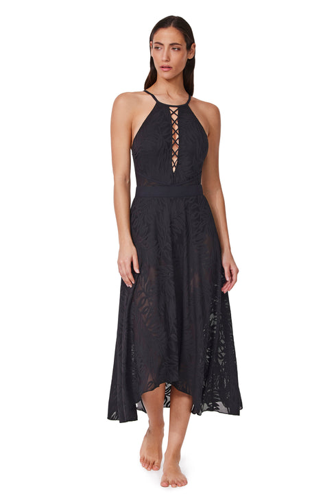 Profile by Gottex Skyfall Textured High Low Skirt Cover-Up